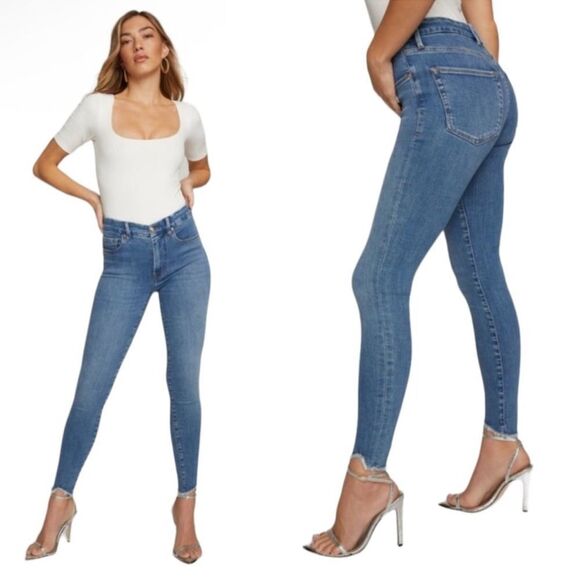 Good American Good Legs Jagged Frayed Hem
Skinny Denim Jeans(Size 2/26) - Picture 2 of 8